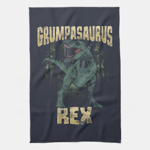 Opa Grumpasaurus Rex Dinosaurier T Rex Geschirrtuch