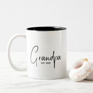 Opa gründete neues Opa-Geschenk  Zweifarbige Tasse