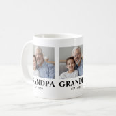 Opa gründete Opa-Tag Kaffeetasse (Vorderseite Links)