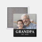 Opa gründete Opa-Tag Magnet (Vorderseite/Rückseite)