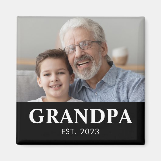 Opa gründete Opa-Tag Magnet (Vorne)