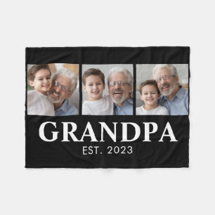 Opa gründete Opa-Tag mit Foto Fleecedecke
