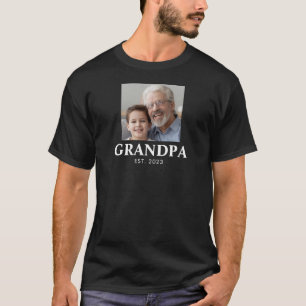 Opa gründete Opa-Tag mit Foto T-Shirt