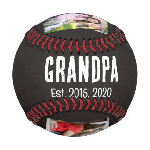 Opa gründete schwarzes Grunge-Script 3 Foto Baseball