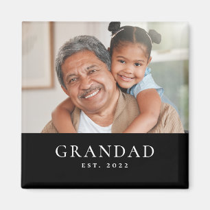 Opa Gründung Foto Großvatertag Magnet