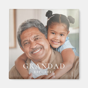 Opa Gründung Foto Großvatertag Magnet
