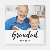 Opa Gründung Foto Tag des Großvaters  Magnet (Vorne)