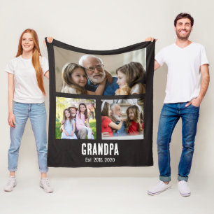 Opa grunge schrift 3 foto schwarz etabliert fleecedecke