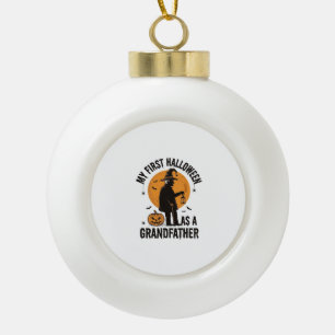 Opa Halloween-Shirt Erster Grusel-Opa_1 Keramik Kugel-Ornament