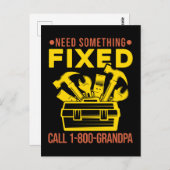 Opa Handyman Mechanic Spaß Handyman Postkarte (Vorne/Hinten)