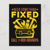 Opa Handyman Mechanic Spaß Handyman Postkarte (Vorderseite)