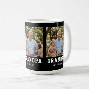 Opa hat Bold Black 3 Foto gegründet  Kaffeetasse