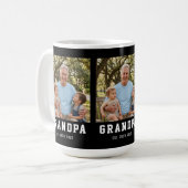 Opa hat Bold Black 3 Foto gegründet  Kaffeetasse (Vorderseite Links)