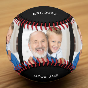 Opa hat die moderne Schrift 3 Foto Schwarz etablie Baseball