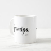 Opa hat ein einfaches Geschenk für den Großvater e Kaffeetasse (Vorderseite Links)