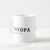 Opa hat ein neues Opa-Geschenk etabliert Kaffeetasse (Vorderseite Links)