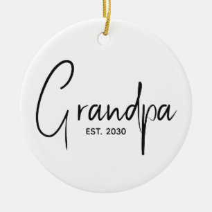 Opa hat ein neues Opa-Geschenk gegründet Keramik Ornament