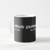 Opa hat fette weiße Typografie eingerichtet Kaffeetasse (Vorderseite Links)