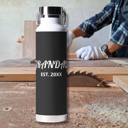 Opa hat fette weiße Typografie eingerichtet Trinkflasche