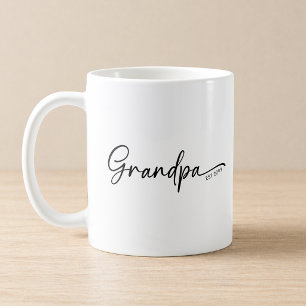 Opa hat Minimal Schriftzug etabliert Kaffeetasse