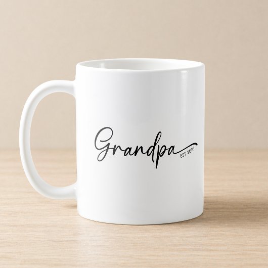 Opa hat Minimal Schriftzug etabliert Kaffeetasse