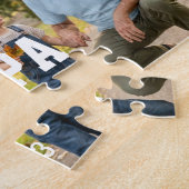 Opa hat Modern Bold Schwarz 3 Foto gegründet Puzzle (Seite)