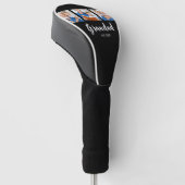 Opa hat Modern Script 3 Foto Schwarz etabliert Golf Headcover (angewinkelt)
