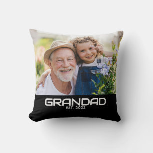 Opa hat modernes fettes Foto etabliert Kissen