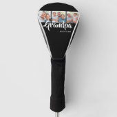 Opa hat modernes fettes Skript 3 Foto eingerichtet Golf Headcover (Vorderseite)