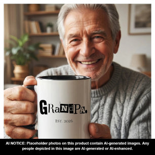 Opa hat modernes, fettgedrucktes, benutzerdefinier tasse
