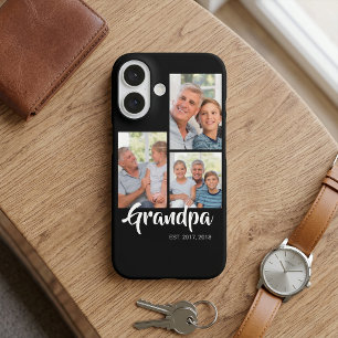 Opa hat modernes Schrift-Black 3 Foto eingerichtet iPhone 16 Hülle
