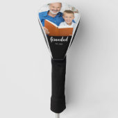 Opa hat modernes Schriftfoto eingerichtet Golf Headcover (Vorderseite)