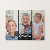 Opa hat modernes Skript 3 Foto eingerichtet Puzzle (Horizontal)