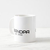 Opa hat neu gegründet Opa-Geschenk Kaffeetasse (Vorderseite Links)