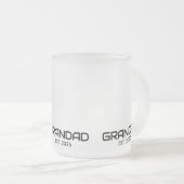 Opa hat neu Opa-Geschenk gegründet Mattglastasse (VorderseiteRechts)