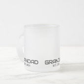 Opa hat neu Opa-Geschenk gegründet Mattglastasse (Vorderseite Links)