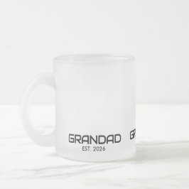 Opa hat neu Opa-Geschenk gegründet Mattglastasse
