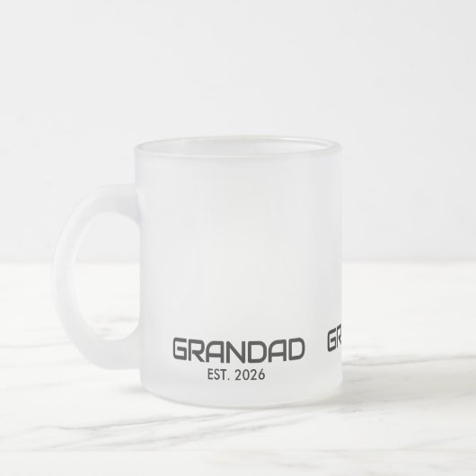 Opa hat neu Opa-Geschenk gegründet Mattglastasse (Links)