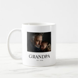 Opa hat Schwarz-Weiß-Modernes Foto gegründet Kaffeetasse