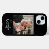 Opa hat Skript Schwarz Foto erstellt Case-Mate iPhone Hülle (Rückseite (Horizontal))