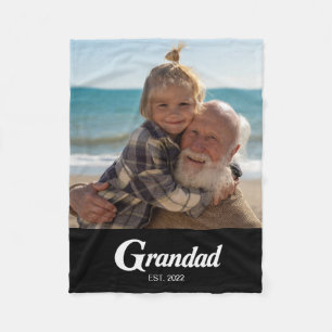 Opa hat Spaß etabliert Fett Foto Fleecedecke