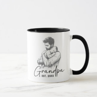 Opa Holding Baby Sweet Black & White Sketch Tasse