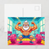 Opa-Hubgewichte für Sportarten Feiertagspostkarte (Vorne/Hinten)