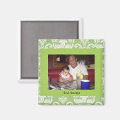 Opa: "I Liebe Opa" Foto Frame Magnet (Vorderseite/Rückseite)