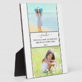 Opa I Liebe Sie - 2 Foto weiß und grau Fotoplatte (Seite)