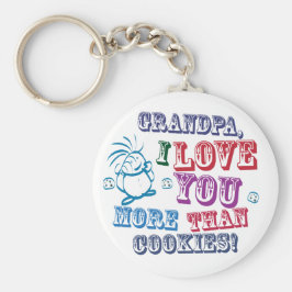 Opa I Liebe Sie mehr als Cookies! Schlüsselanhänger