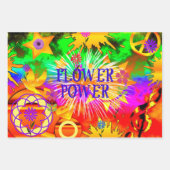 Opa ist ein cooler, müder Hippie, Clas Geschenkpapier Set (Vorderseite 3)