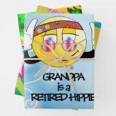 Opa ist ein cooler, müder Hippie, Clas Geschenkpapier Set (Beispiel)