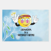 Opa ist ein cooler, müder Hippie, Clas Geschenkpapier Set (Vorderseite)