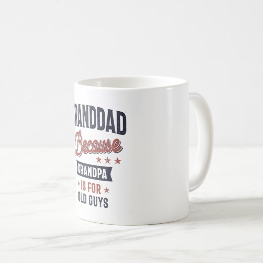 Opa ist für alte Typ Kaffeetasse (VorderseiteRechts)